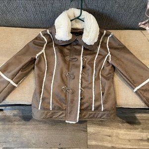 Ladies Nine West jacket.  Both zippered and buttons - faux lamb collar and liner